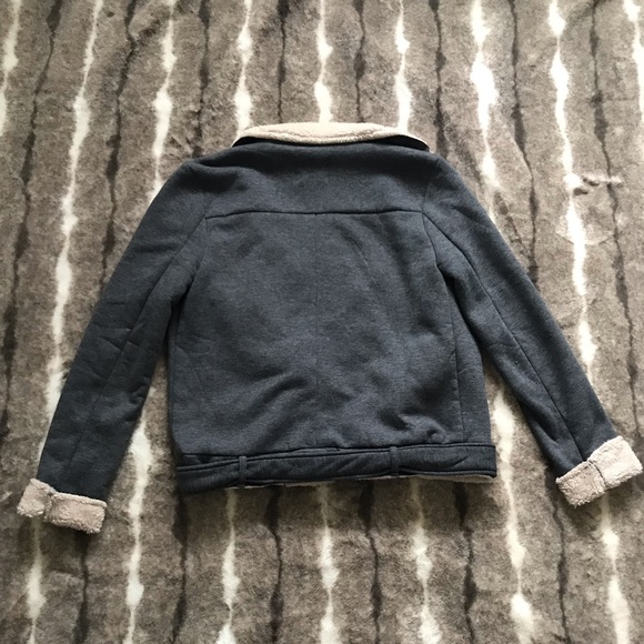 LOVE TREE gray with faux fur jacket - Picture 8 of 8